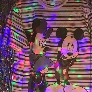 VINTAGE : MICKEY UNLIMITED STRIPED T-SHIRT